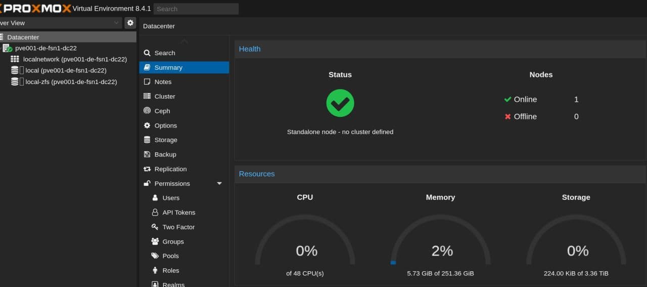 Proxmox VE aufsetzen 